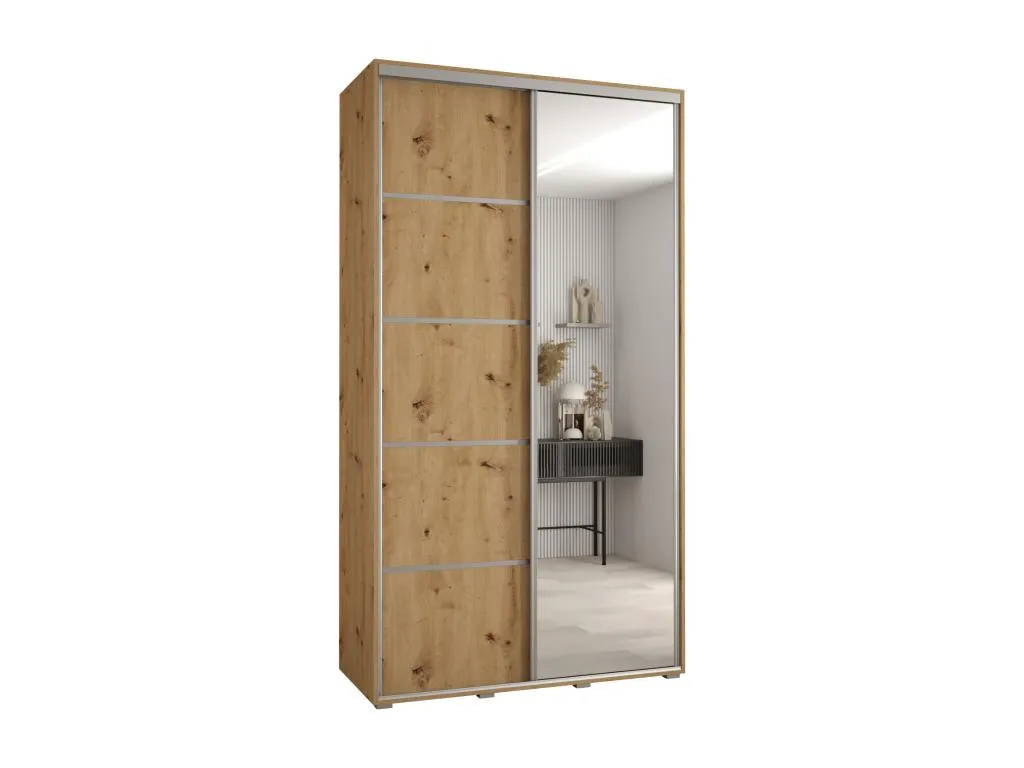 ARMARIO Francomuebleses 5 DE PUERTAS CORREDERAS 235.2/130/45 2 puertas (Artisan/Artisan/Plata)