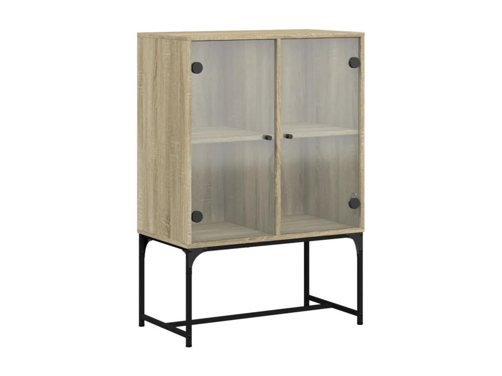 Armario auxiliar con puertas acristaladas Decohoguera 69x37x100 cm AP0858889