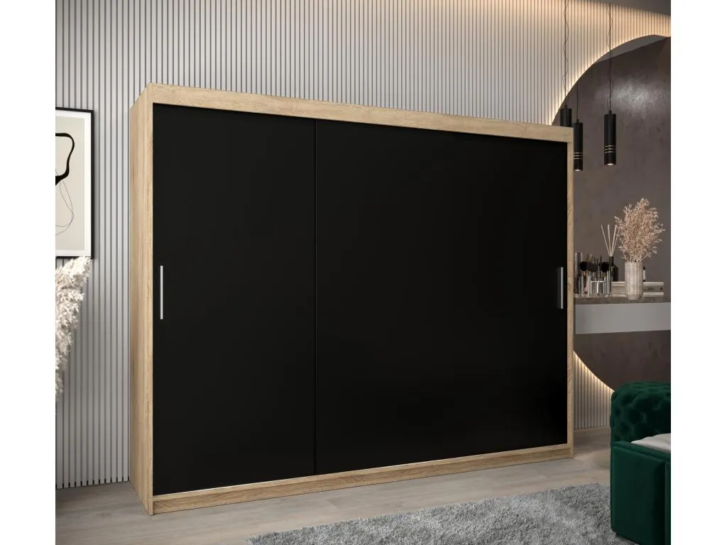 Armario Lluesmahome de puertas correderas 200/250/62 3 puertas (Lluesmahome/negro) 46191VAXZ