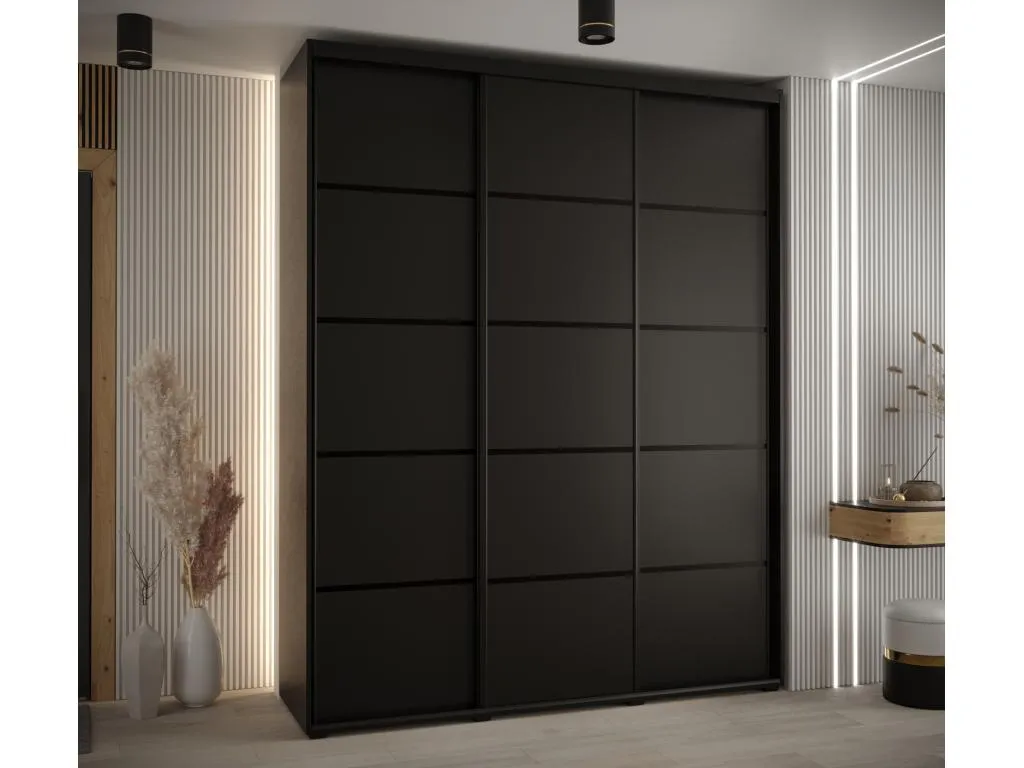 ARMARIO Patriciabaezcasa 4 DE PUERTAS CORREDERAS 235.2/200/45 3 puertas (Negro/Negro/Negro)