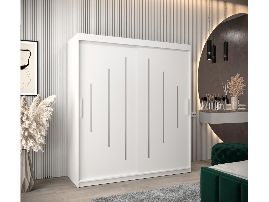 ARMARIO Confortzx DE PUERTAS CORREDERAS 200/180/62 2 puertas blanco/blanco