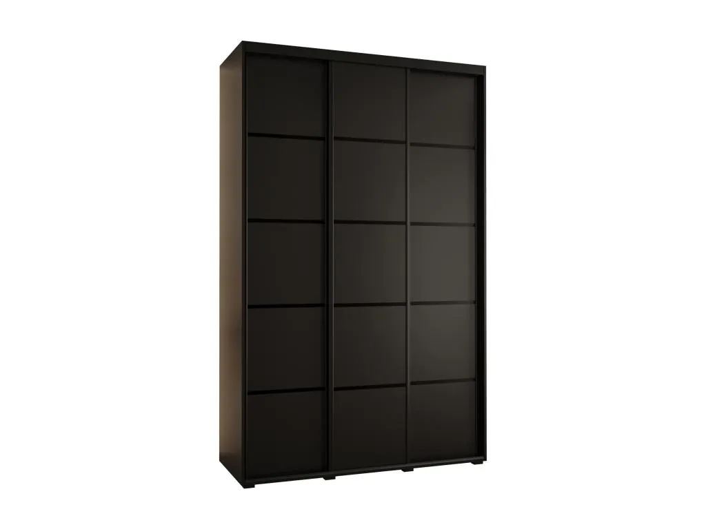 ARMARIO Prietocasa 4 DE PUERTAS CORREDERAS 235.2/150/60 3 puertas (Negro/Blanco/Oro)