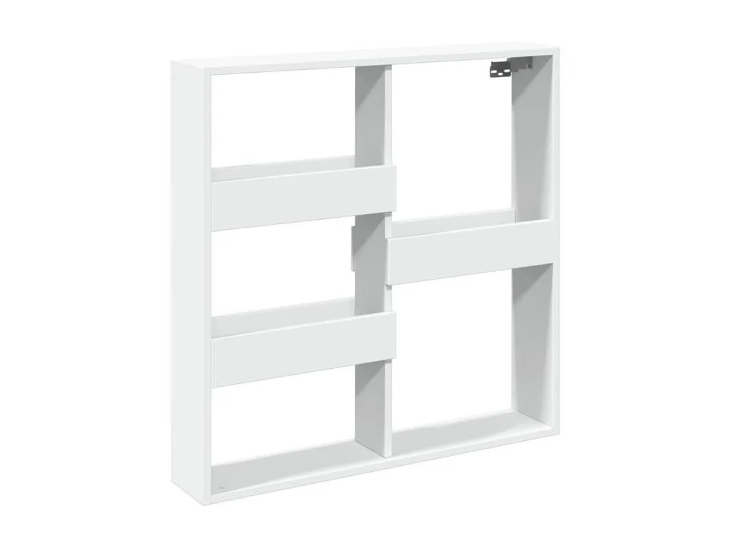 Armario de pared Boverdeco de ingeniería blanco 80x15x80 cm