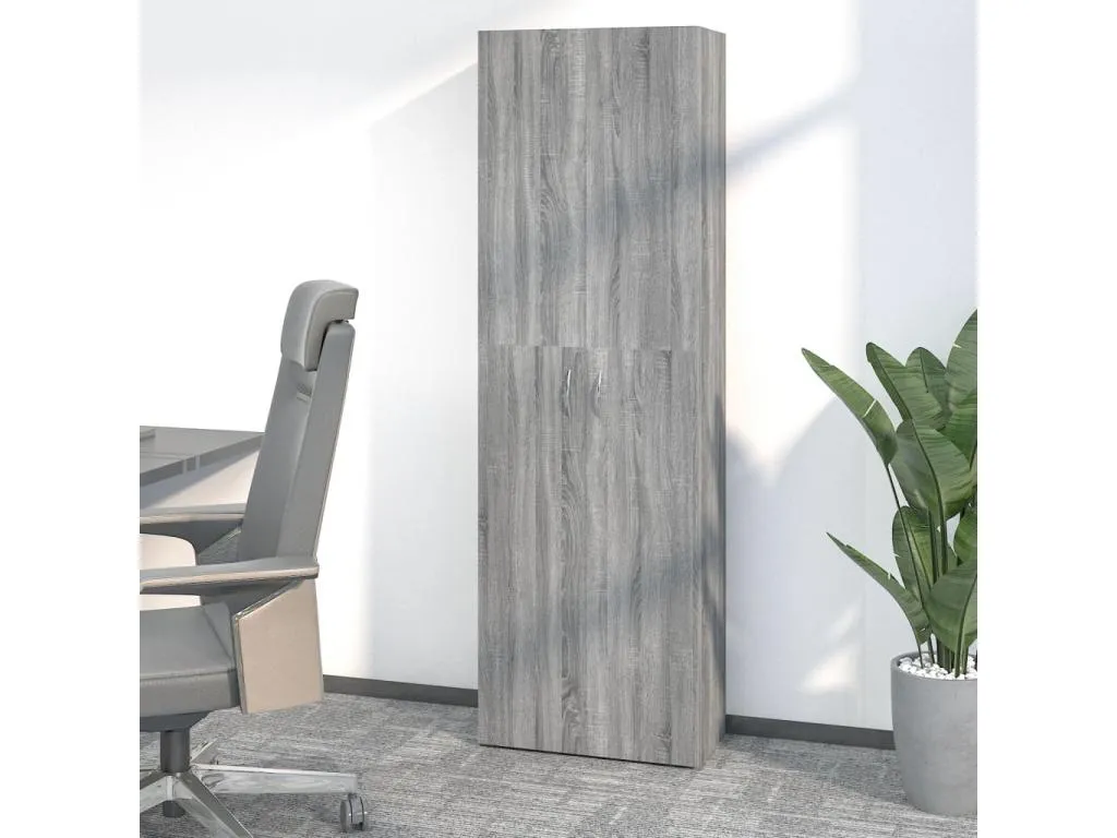 Armario de oficina Kavehomedeco contrachapada Kavehomedeco gris 60x32x190cm 53056YYJI