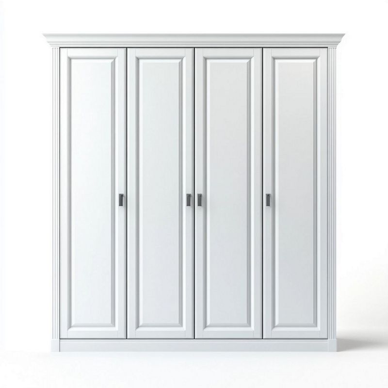Armario Blanco Guardarropa Dormitorio 200x60x220 cm Madera