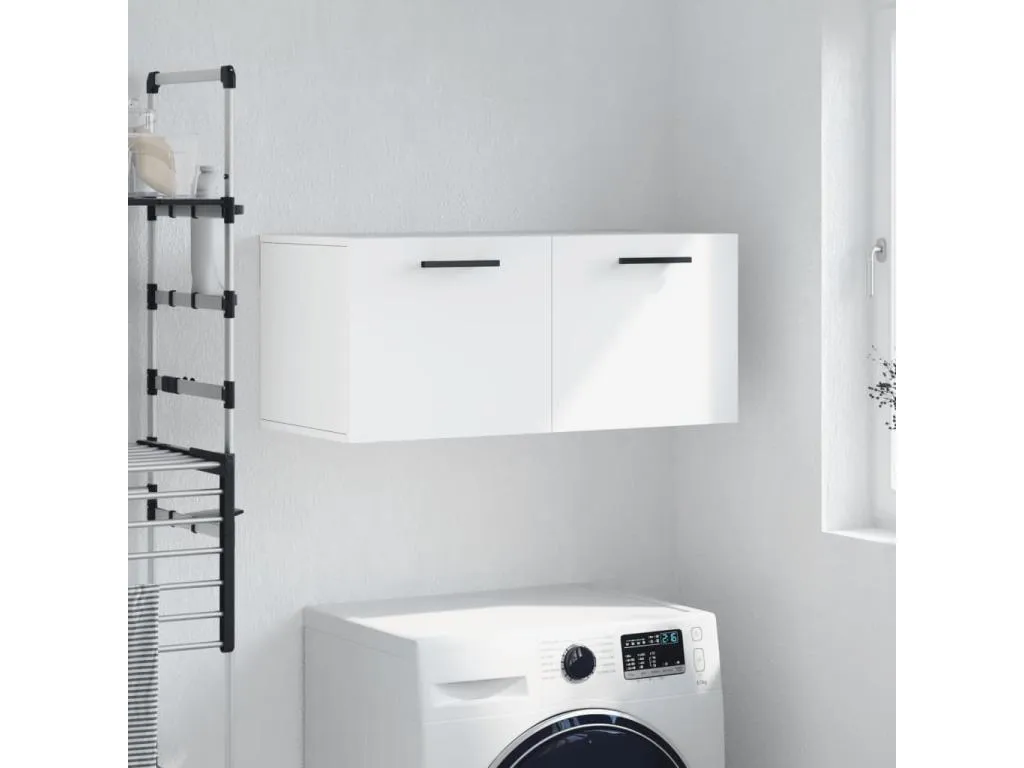 Andreuworldcasa Armario de pared Andreuworldcasa de ingeniería blanco 80x36.5x35 cm