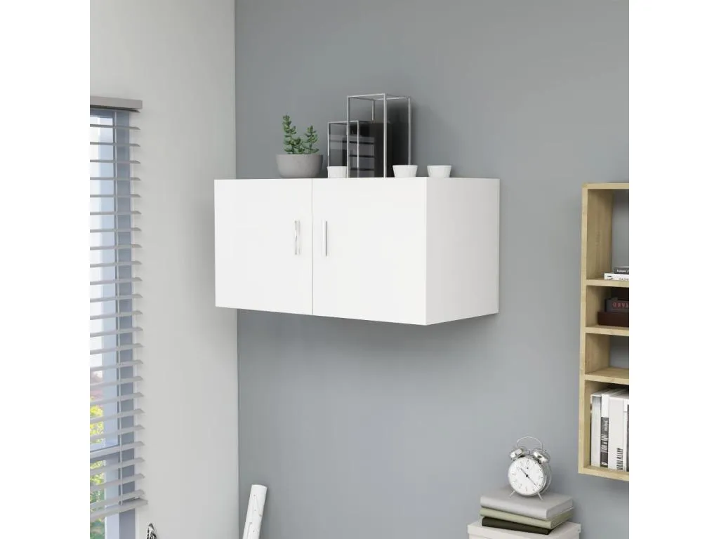 Armario de pared Andreuworldcasa contrachapada blanco 80x39x40 cm