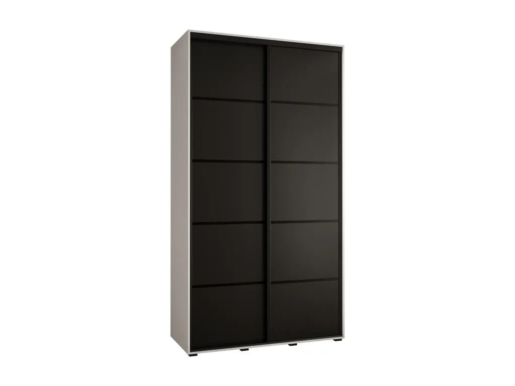 ARMARIO Jmmhogar 4 DE PUERTAS CORREDERAS 235.2/140/45 2 puertas (Blanco/Negro/Negro)