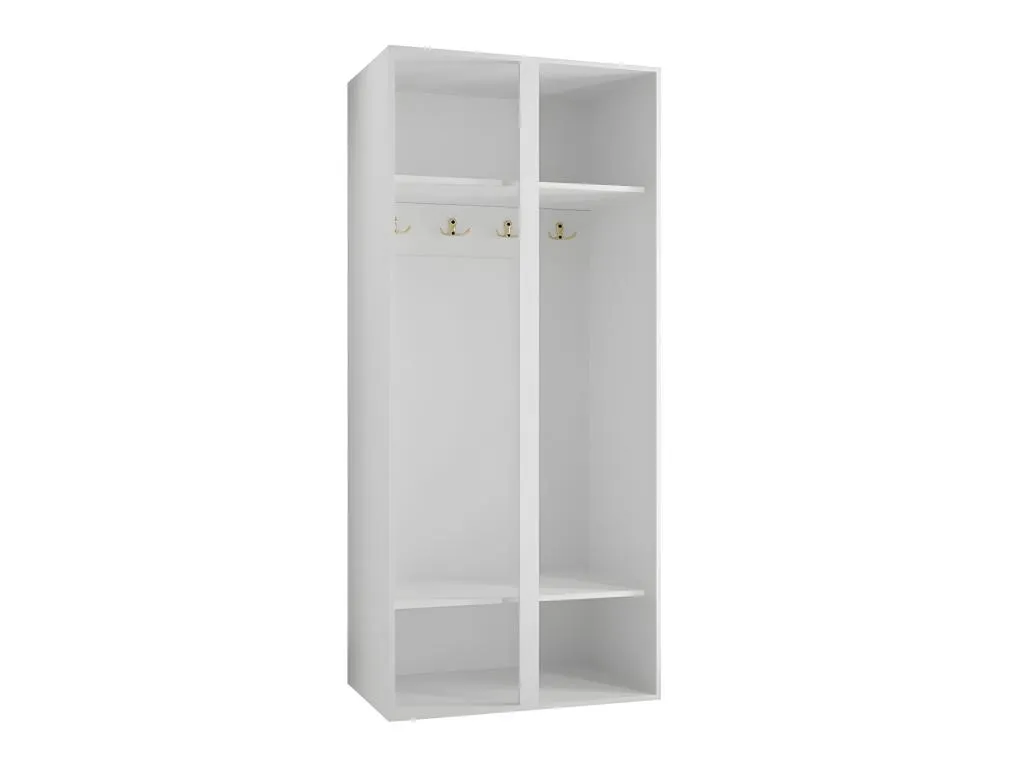 Armario Jmmhogar 395 Negro 186x74x44cm Puertas de armario - Con bisagras