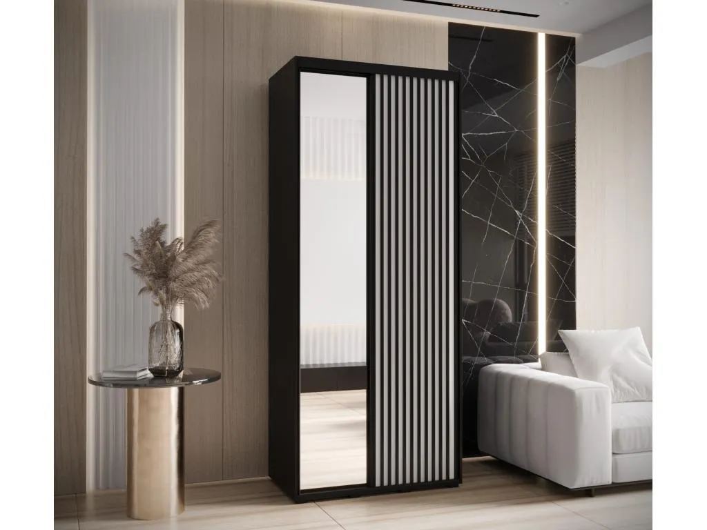 ARMARIO Habitarluz 2 DE PUERTAS CORREDERAS 235.2/120/60 2 puertas (negro/blanco) 82607JBIJ