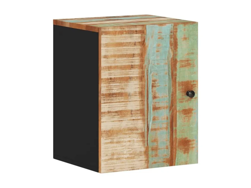 Andreuworldcasa Armario de baño de pared Andreuworldcasa maciza reciclada 38x33x48 cm Multicolor