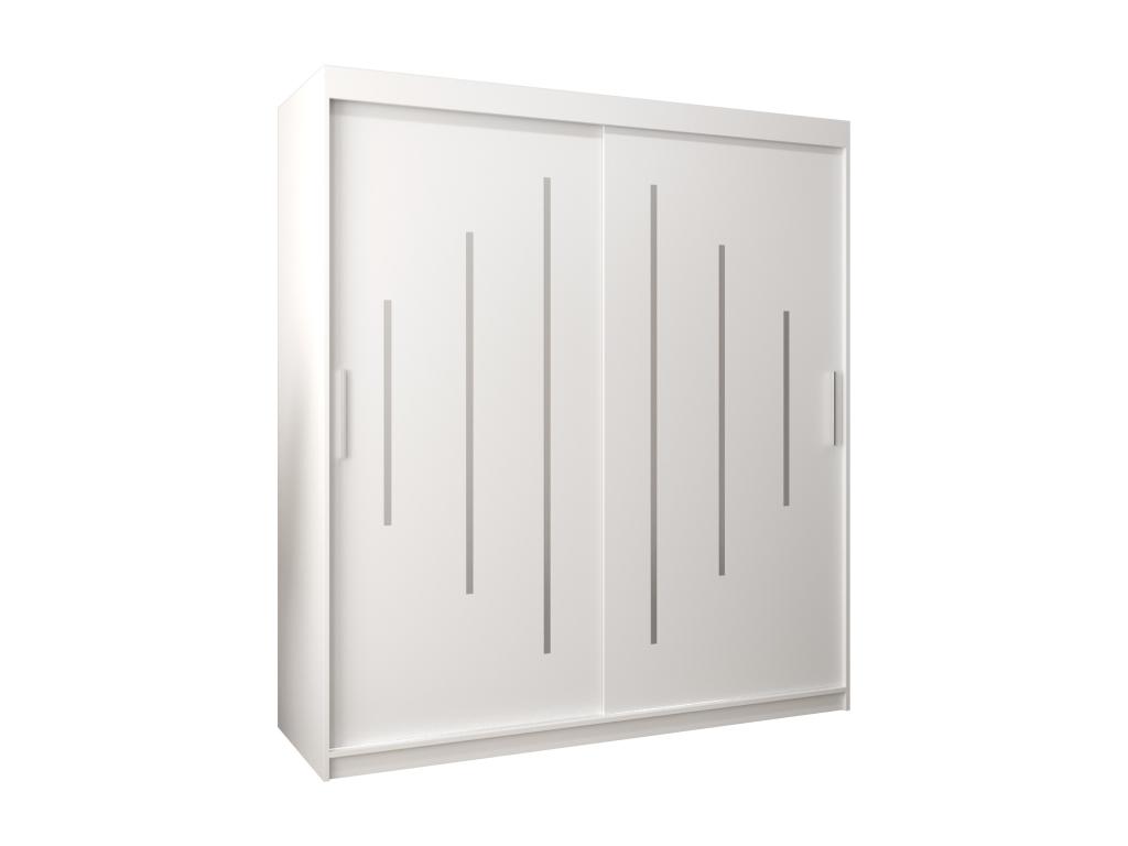 ARMARIO Confortzx DE PUERTAS CORREDERAS 200/180/62 2 puertas blanco/blanco