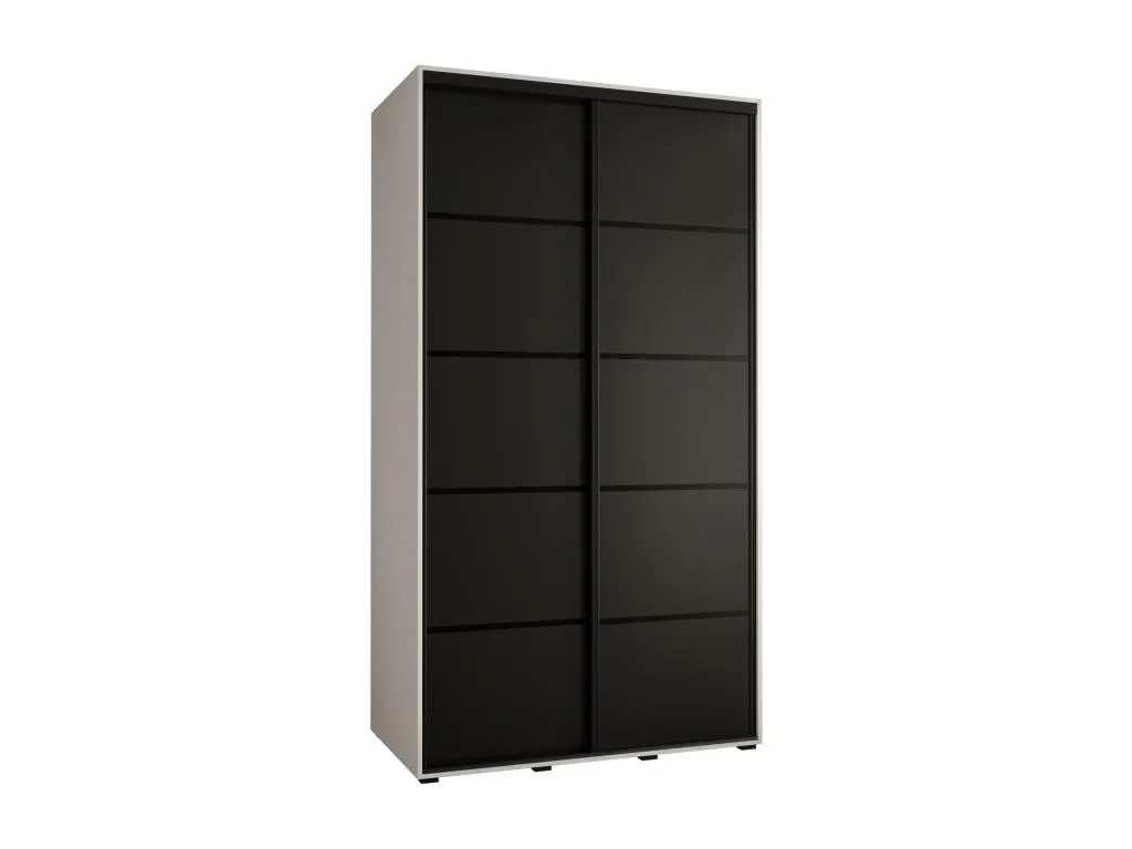 ARMARIO Kavehomedeco 4 DE PUERTAS CORREDERAS 235.2/130/60 2 puertas (Blanco/Negro/Negro) 46770IXAK