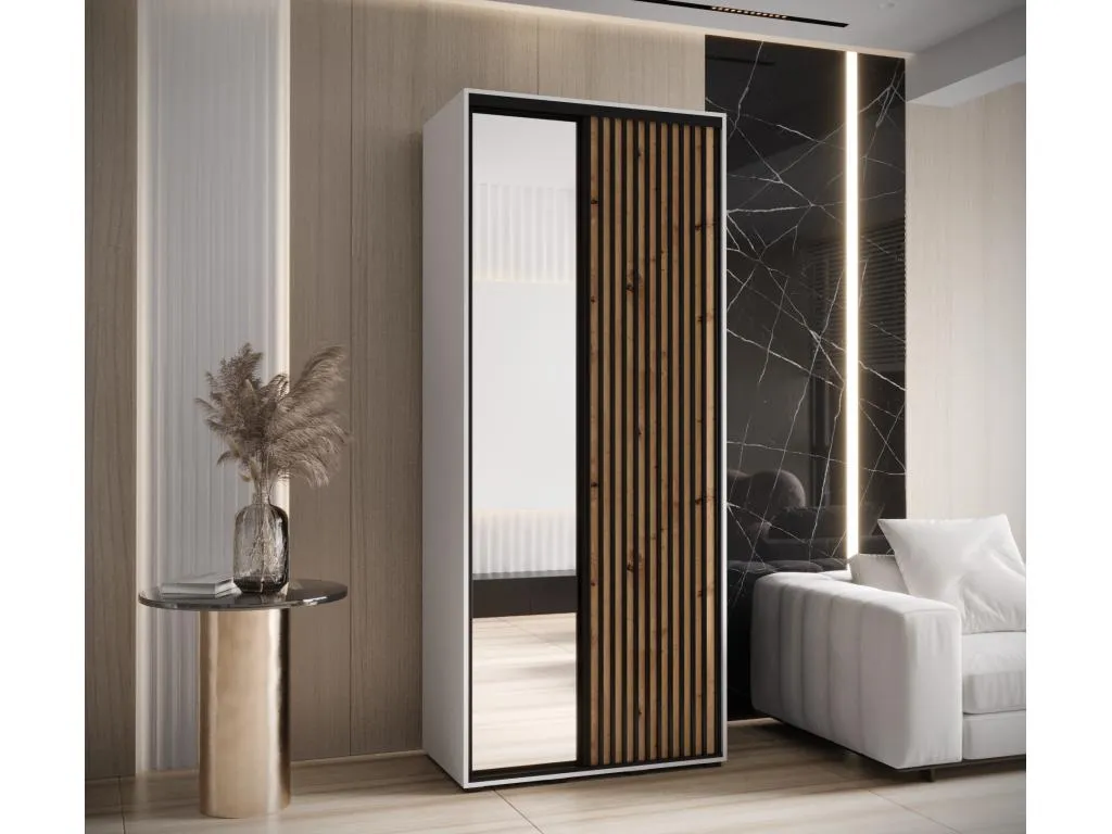 ARMARIO Lluesmamuebles 2 DE PUERTAS CORREDERAS 235.2/120/45 2 puertas (blanco/artisan)