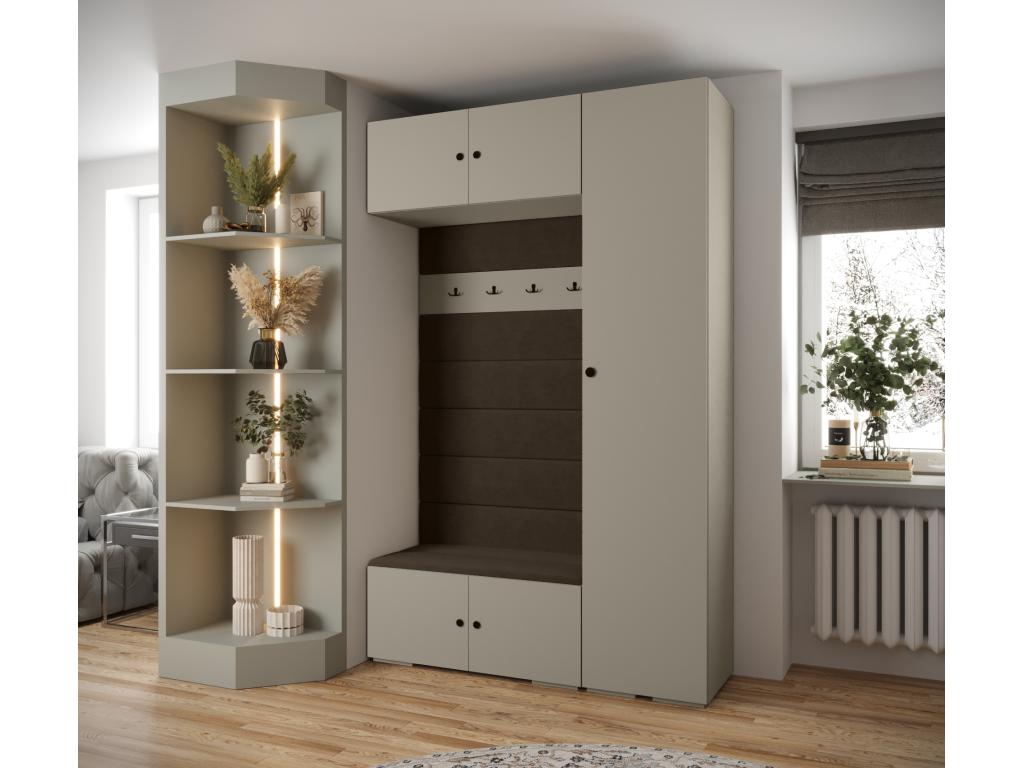 Mueblesclasic 2 armario con puertas batientes 236.7/150/47