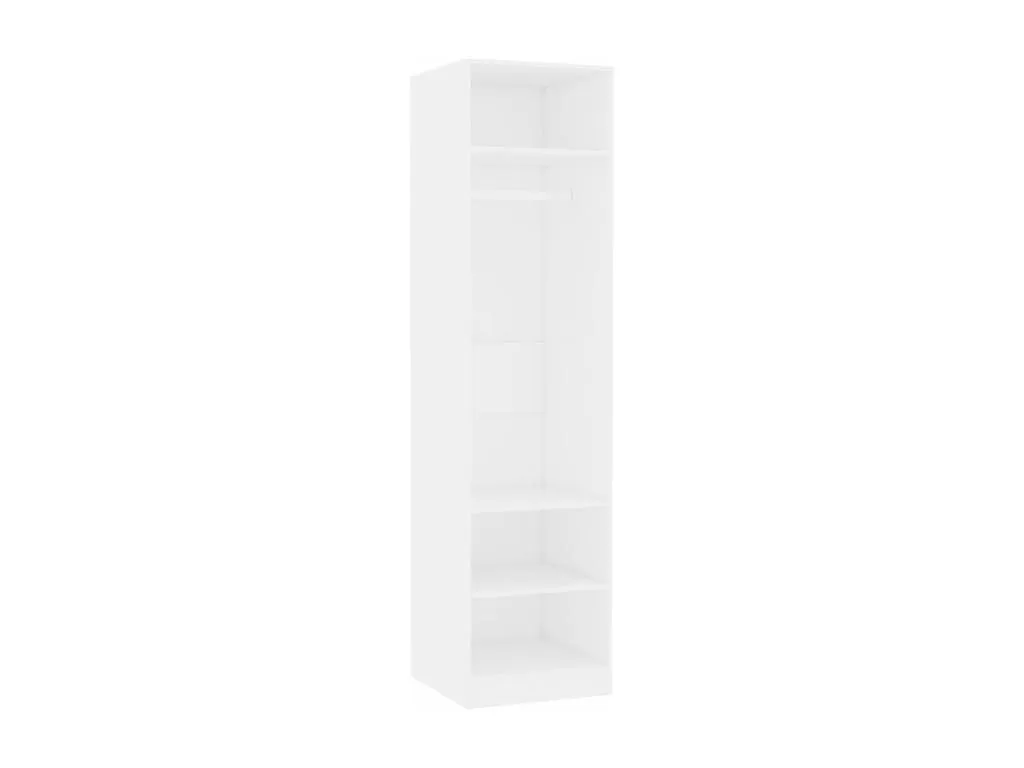 Armario blanco dimensiones 50x50x200 cm confeccionado en contrachapada Vivirsingular korp99888