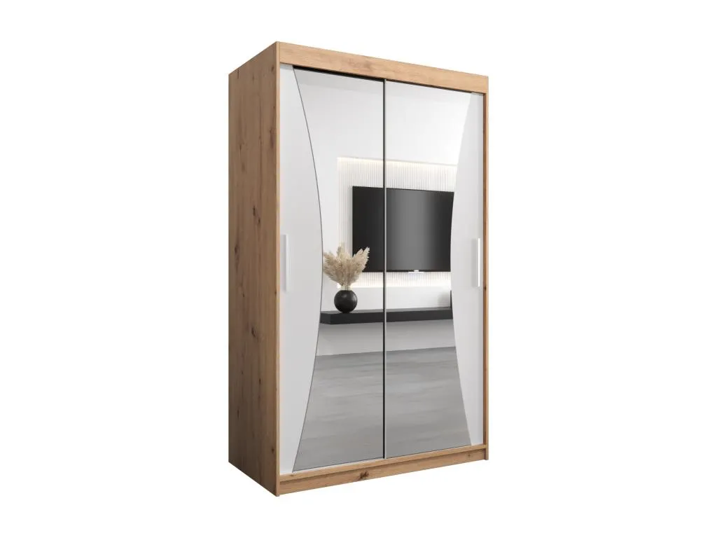 ARMARIO Patriciabaezcasa DE PUERTAS CORREDERAS 200/120/62 2 puertas (artisan/blanco)