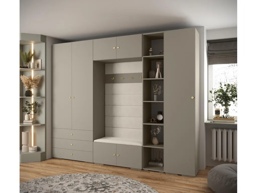 Banakdecoracion 2 armario con puertas batientes 236.7/290/47 UUXL21516