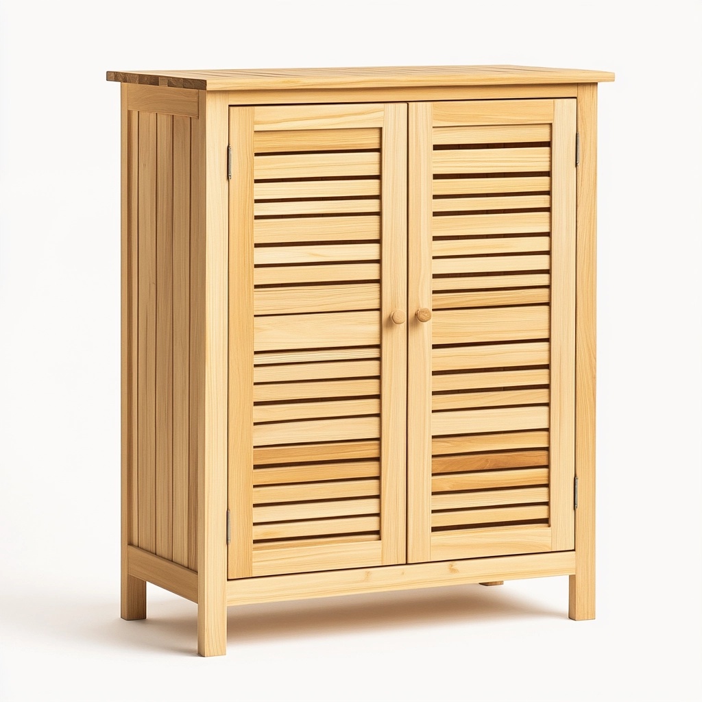 Casa y jardín almacenamiento exterior 83x40x92 cm madera natural protección humedad armario OG2775837