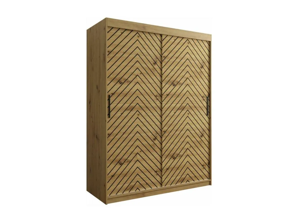 Armario Lluesmahome 310 Lluesmahome Artisan | Negro 200x150x62cm Puertas de armario - Correderas KEKW03961