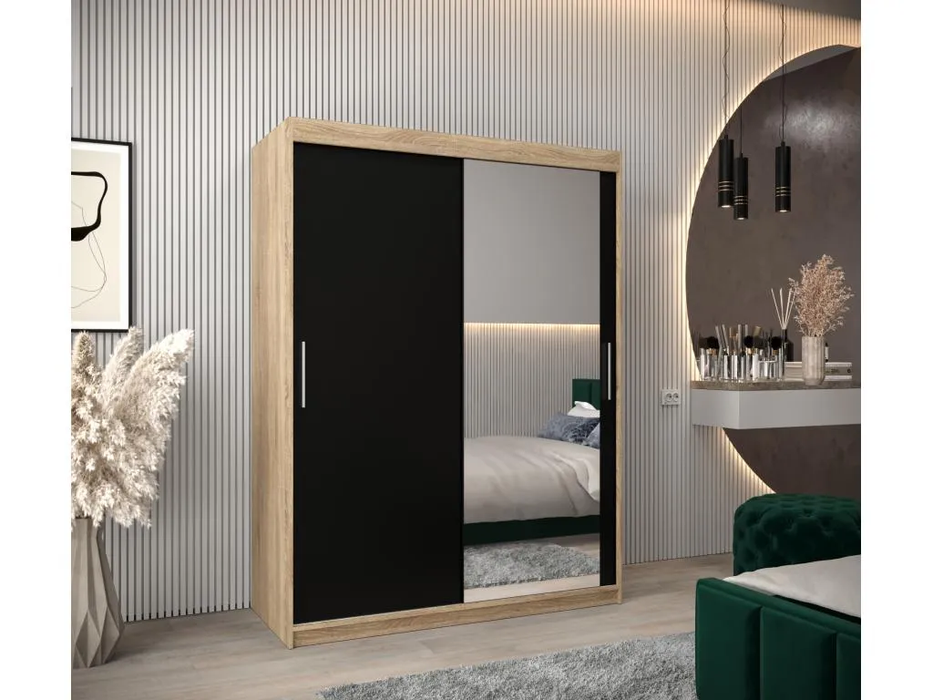 Armario Hogarve 2 de puertas correderas 200/150/62 2 puertas (Hogarve/negro) 58080phwu