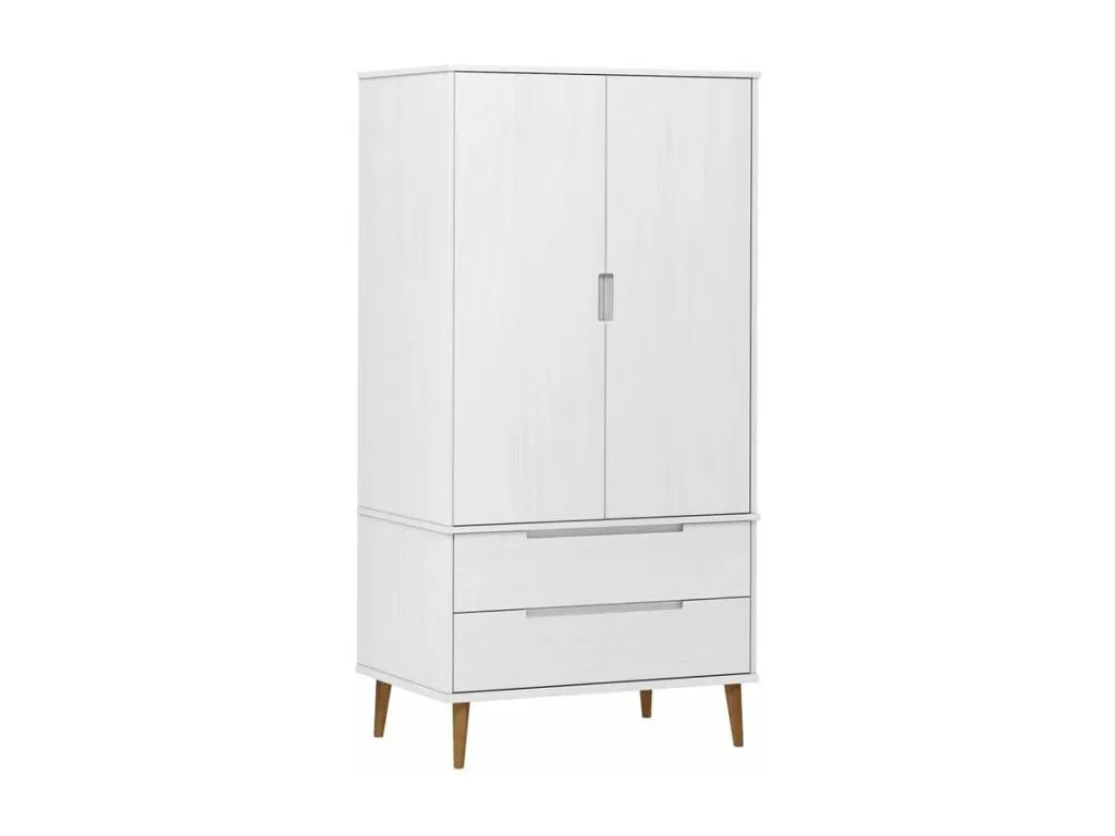 Alkihogares Armario MOLDE Alkihogares maciza de Alkihogares blanco 90x55x175 cm