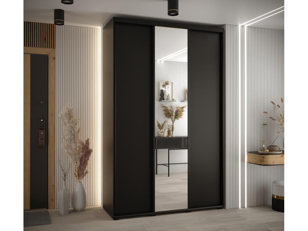 ARMARIO Homelyvo 3 DE PUERTAS CORREDERAS 235 - 2/150/60 3 puertas Negro/Negro/Negro