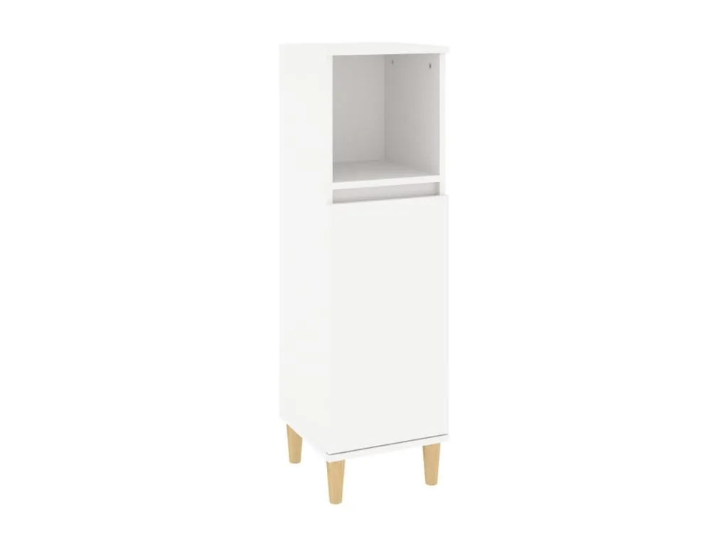 Armario de baño Mueblestop contrachapada blanco 30x30x100 cm 11463QFGV