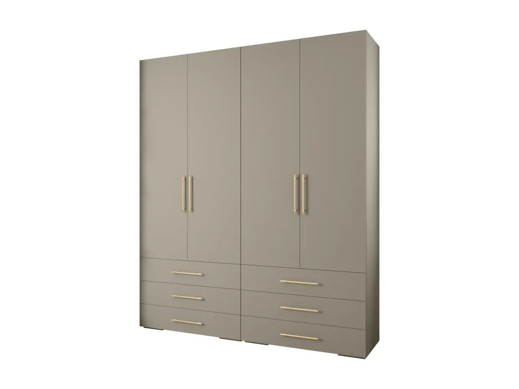 Armario Biocasahogar de 3 puertas batientes 236.7x200x47 cm DQ4483899