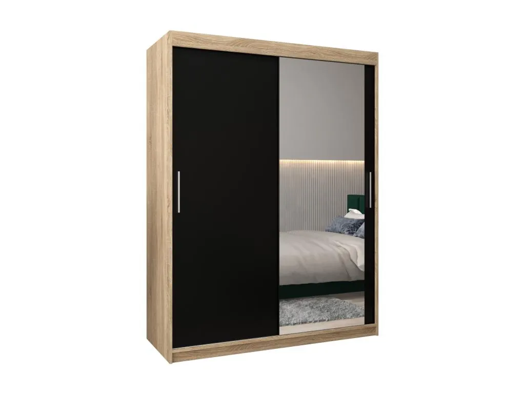 Armario Hogarve 2 de puertas correderas 200/150/62 2 puertas (Hogarve/negro) 58080phwu