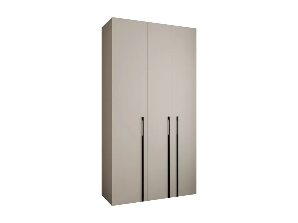 Armario Sancaldeco 3 con puertas batientes 245.5/130/50 3 puertas (cachemira/negro) 25998ZVQH