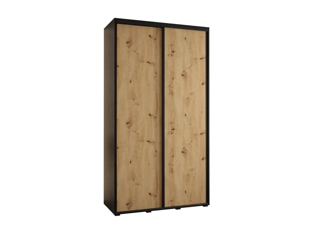 ARMARIO Micasacool 1 DE PUERTAS CORREDERAS 235.2/140/45 2 puertas (Negro/Artisan/Negro)