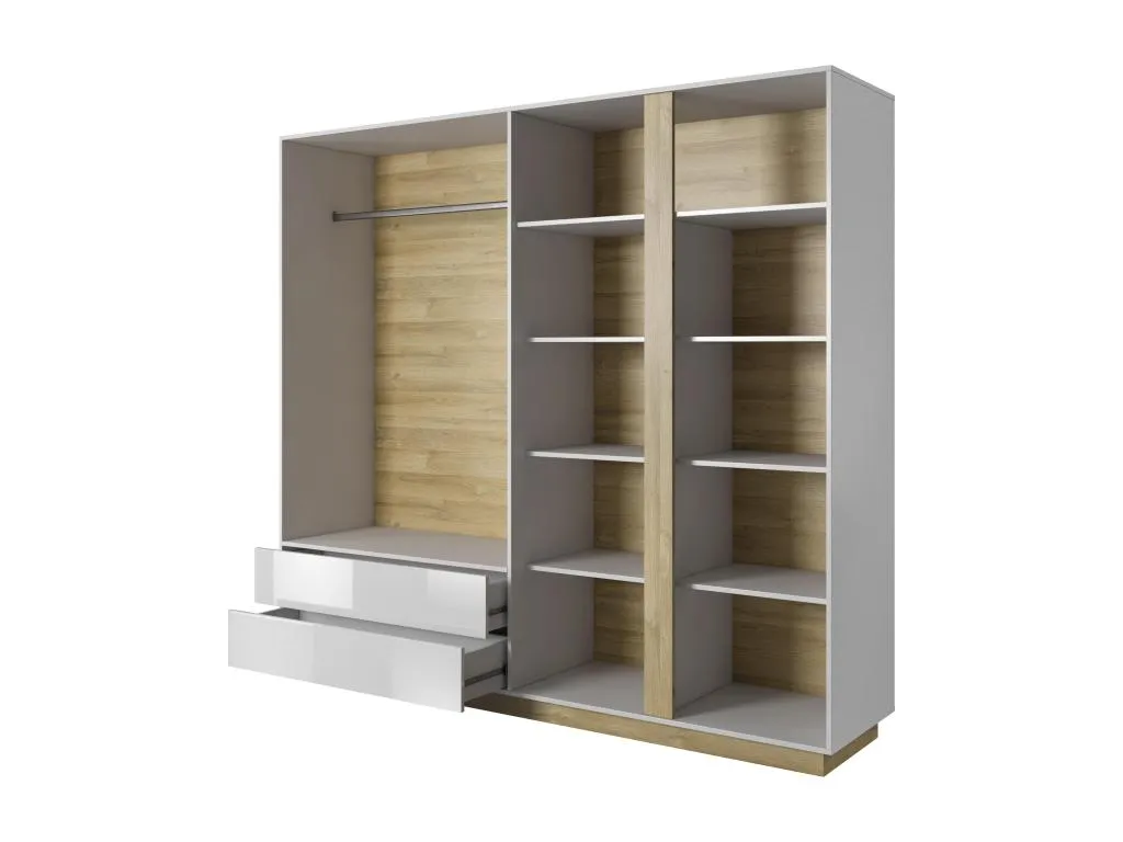 Armario Habitarluz WR220 4D2D1 220x54x203 Blanco 80755EMXF