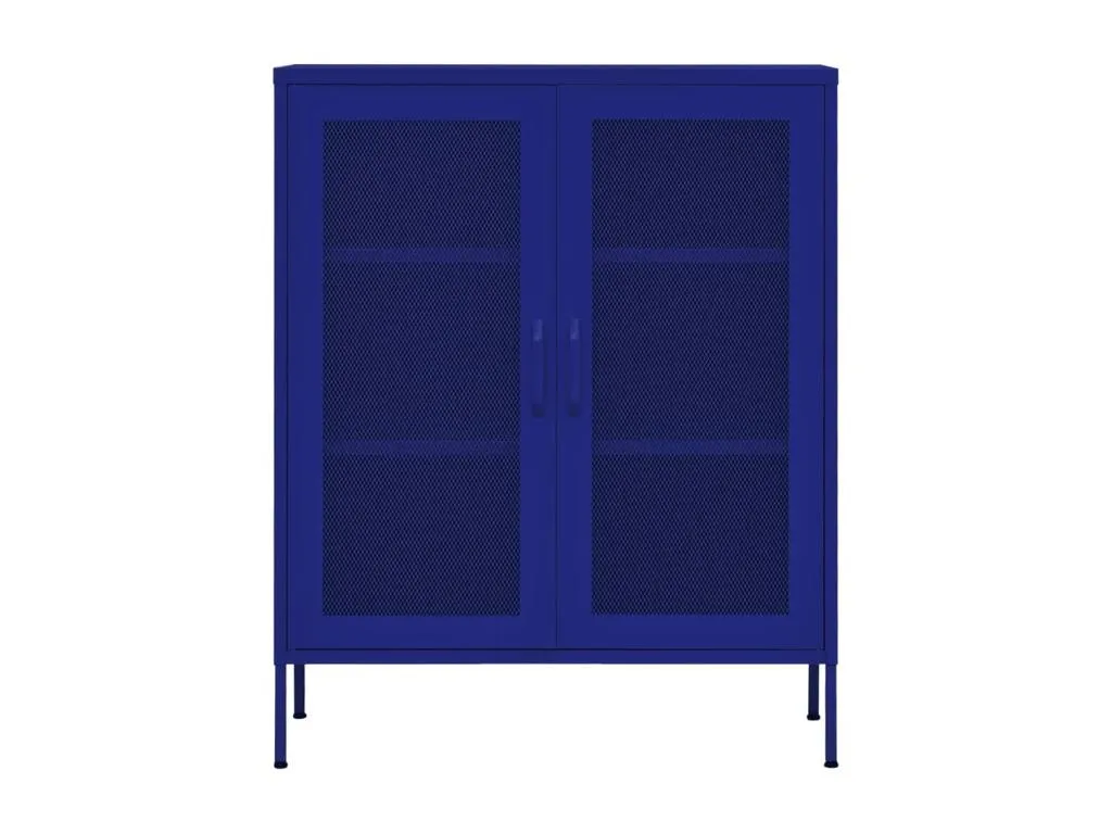 Armario de almacenamiento acero azul Boverdeco 80x35x101.5 cm