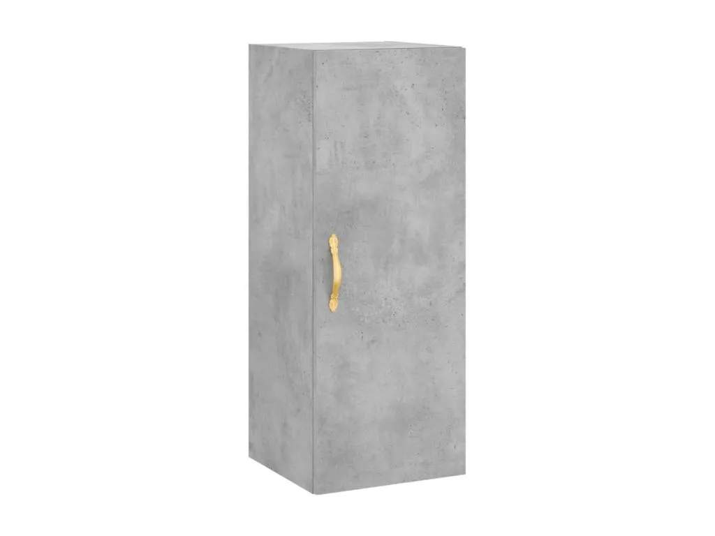 Armario de pared gris hormigón 34.5x34x90 cm 45882SSCD