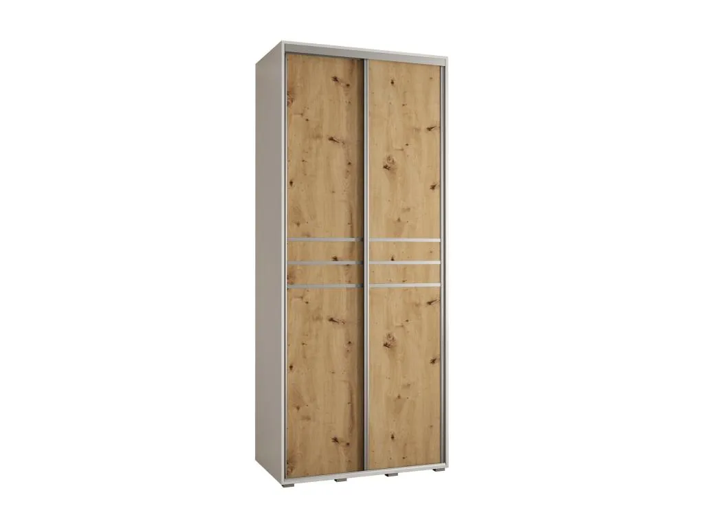 Armario con puertas batientes 235.2x100x60 cm – 2 puertas – Diseño clásico